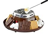 Nostalgia SMM200 Indoor Electric Stainless Steel S'mores Maker with 4 Compartment Trays for Graham Crackers, Chocolate, Marshmallows and 2 Roasting Forks, Brown

by Nostalgia

