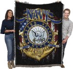 Pure Country Weavers PCW - US Navy Strong Blanket - Gift Military Tapestry Throw Woven from Cotton - Made in The USA (72x54)
#HappyBirthdayNavy