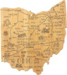 Totally Bamboo Destination Ohio State Shaped Serving and Cutting Board, Includes Hang Tie for Wall Display
#NationalOhioDay