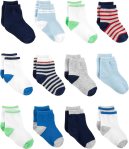 Simple Joys by Carter's Unisex Babies' Crew Socks, 12 pairs
#NationalSockDay