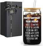 Best Friend Birthday Gifts for Women, Happy Birthday Cup Gifts for Friends Female Unique Friendship Presents for Woman Men Besties Male Bff Coworker Soul Sisters Womens Her Him #MayBirthday