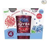 Joyba Bubble Tea Blueberry Pomegranate Black Tea, 4 Pack, 12 fl. oz. Cups#NationalBubbleTeaDay