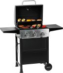 MASTER COOK 3 Burner BBQ Propane Gas Grill, Stainless Steel 30,000 BTU Patio Garden Barbecue Grill with Two Foldable Shelves#NationalBarbecueMonth