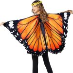 IROLEHOME Monarch Adult-Butterfly-Wings-Costume for Women Flower Headband Butterfly Dress Up Cape Shawl Halloween Gifts Party#StartSeeingMararchsDay