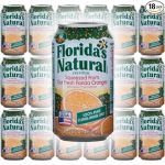 Florida Natural Orange Juice 100% Juice, 11.5oz Can (Pack of 18, Total of 207 Oz)#NationalOrangeJuiceDay
